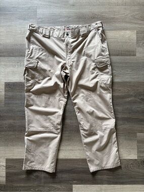 5.11 Tactical Taclite Pro Pants Men's 42x30 Khaki Cargo Ripstop Workwear Mint